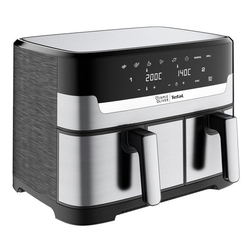 Jamie Oliver by Tefal Dual Drawer Air Fryer, 8.3L, 2 Zones