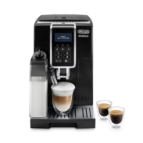 De'Longhi Dinamica Fully Automatic Coffee Machine with LatteCrema System, Digital Display, Black